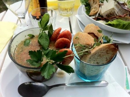 Gazpacho på Mary´s Café..Grymt gott